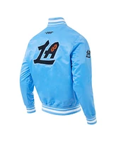 Pro Standard Men's Blue La Clippers 2024/25 City Edition Chenille Satin Full-Snap Jacket