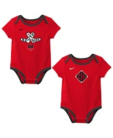 Nike Newborn 2-Pack Red/Black Chicago White Sox 2025 City Connect Bodysuit Set