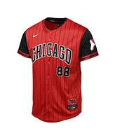 Outerstuff Big Boys and Girls Luis Robert Jr. Red/Black Chicago White Sox 2025 City Connect Limited Player Jersey