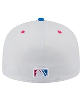 New Era Men's White/Blue Midland Rockhounds Copa de la Diversion 59FIFTY Fitted Hat