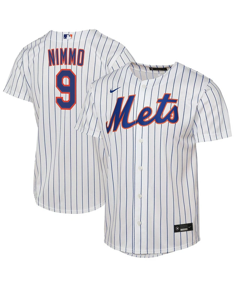 Nike Big Boys and Girls Brandon Nimmo White New York Mets Home Replica Player Jersey
