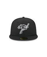 New Era Men's Black Hampshire Fisher Cats Theme Nights 59FIFTY Fitted Hat