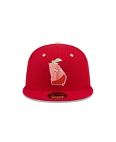 New Era Men's Red Gwinnett Stripers Theme Nights 59FIFTY Fitted Hat