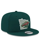 New Era Men's Green Minnesota Wild State Pride 9FIFTY Snapback Hat