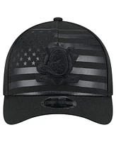 New Era Men's Black Anaheim Ducks Game Day Stealth Flag 9FORTY A-Frame Adjustable Hat