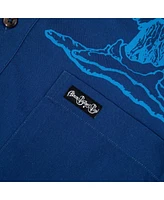 Section 119 Men's Blue The Allman Brothers Band Large Mushroom Button-Down Shirt