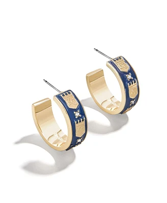 Wear by Erin Andrews x Bauble Bar Kansas City Royals Enamel Hoop Earrings