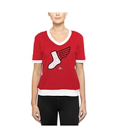 New Era Women's Red Chicago White Sox 2025 City Connect Rhinestone V-Neck T-Shirt
