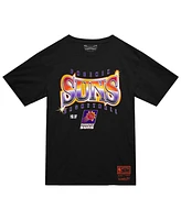 Mitchell & Ness Men's Black Phoenix Suns Worldwide Collection Glow Up T-Shirt