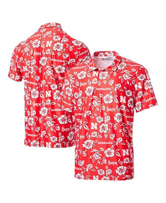 Reyn Spooner Men's Scarlet Nebraska Huskers Performance Polo Shirt