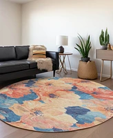 Addison Chantille Machine Washable ACN1544 8'x8' Round Area Rug