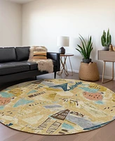 Addison Chantille Machine Washable ACN1574 8'x8' Round Area Rug