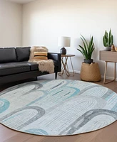 Addison Chantille Machine Washable ACN1594 8'x8' Round Area Rug
