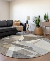 Addison Chantille Machine Washable ACN1613 8'x8' Round Area Rug