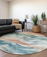 Addison Chantille Machine Washable ACN1623 8'x8' Round Area Rug