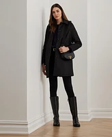 Lauren Ralph Womens Hooded A-Line Raincoat