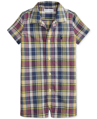 Polo Ralph Lauren Baby Boys Plaid Madras Shortalls