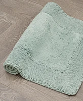 Laura Ashley Cotton Ruffled Bath Rug, 27" x 45"