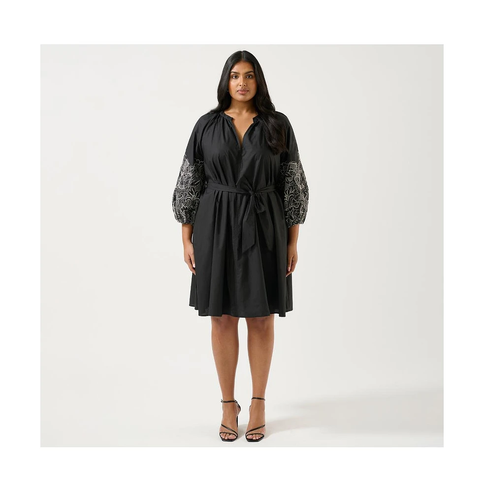Estelle Cala Embroidered Mini Dress