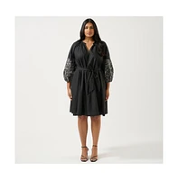 Estelle Cala Embroidered Mini Dress