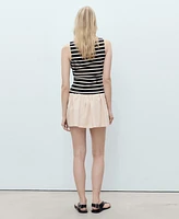 Mango Women's Combined Design Short Dress
