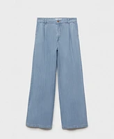 Mango Women's Lyocell Wide Leg Pants