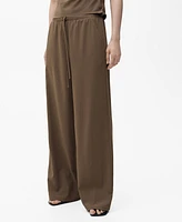 Mango Women's Bow Straight Pants