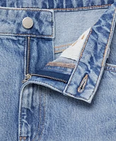 Mango Women's Denim Midi Skirt