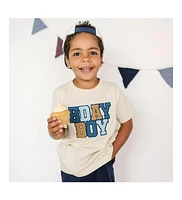 Sweet Wink Big Boys Birthday Patch Short Sleeve T-Shirt