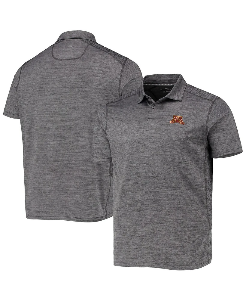 Tommy Bahama Men's Gray Minnesota Golden Gophers Delray IslandZone Polo Shirt