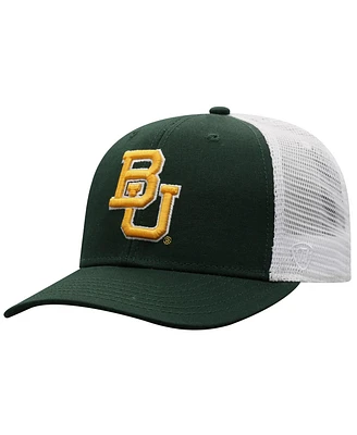 Top of the World Men's Green/White Baylor Bears Victory Baseline Adjustable Trucker Hat