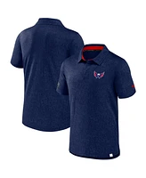 Fanatics Men's Navy Washington Capitals Authentic Pro Jacquard Polo Shirt