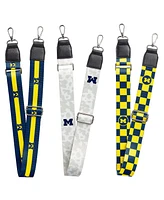 Logo Brands Michigan Wolverines Bag Strap Set of 3