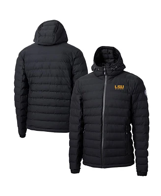 Cutter & Buck Men's Black Lsu Tigers Alumni Logo Mission Ridge Reprove Eco Insulated Puffer Full-Zip Jacket