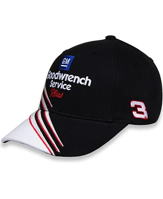 Checkered Flag Sports Men's Black/White Dale Earnhardt Good Wrench Reverse Swoosh Adjustable Hat