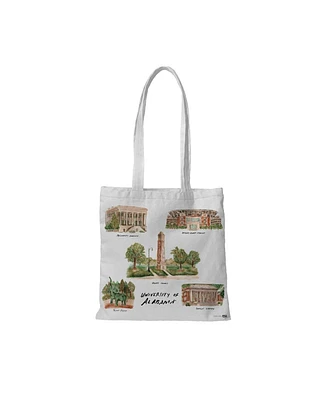 Indigo Falls White Alabama Crimson Tide Laura Wilcox Designs Tote Bag