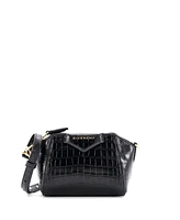 Pre-Owned Givenchy Nano Antigona Crossbody Bag Embossed Leather