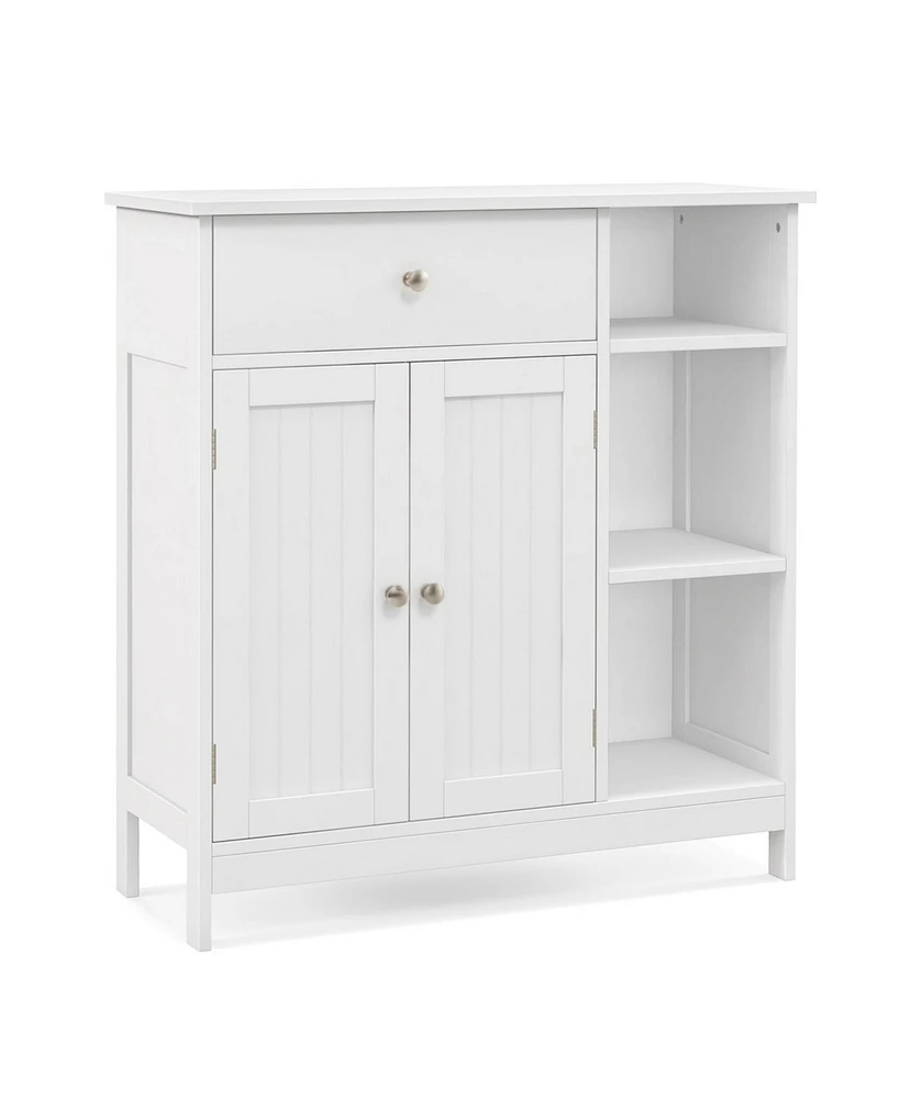 Freestanding Kitchen Cupboard Storage Organizer with 1 Large Drawer
