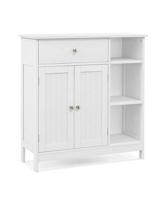 Freestanding Kitchen Cupboard Storage Organizer with 1 Large Drawer