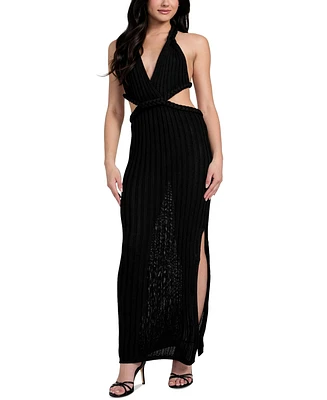 Guess Women's Surplice Sleeveless Ribbed Knit Dress