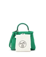 Pre-Owned HERMES Kelly 25 Handbag Swift with Palladium Hardware