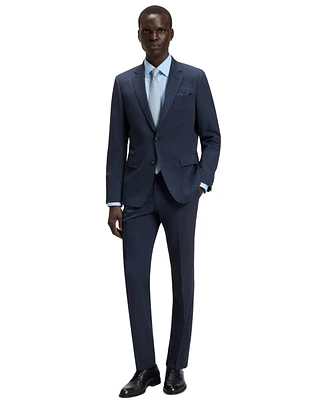 Boss by Hugo Boss Men's Micro-Patterned Stretch Slim-Fit Suit