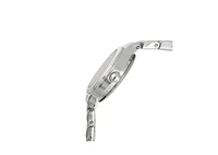Peugeot Women 22mm Round Silver Self-Adjust Link Bracelet Watch