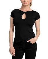 Guess Women's Joey Cutout Cap-Sleeve Top