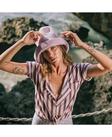 Bloom Crochet Sun Hat In Lilac Purple