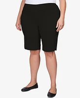 Ruby Rd. Plus Pull On Tech Bermuda Shorts