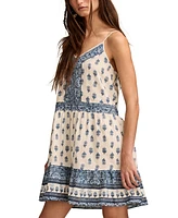 Lucky Brand Women's Border Print Mini Dress