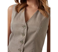Guess Women's Celestine Fluid Button-Front Vest