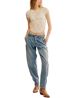 Free People Women's Ready To Go Lace T-Shirt