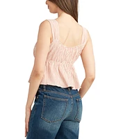 Bcx Juniors' Striped Sleeveless Babydoll Top